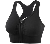 Sujetador deportivo para mujer, top deportivo con diseño de cremallera frontal, chaleco deportivo, sujetador de moda, sujetador deportivo para yoga y gimnasio