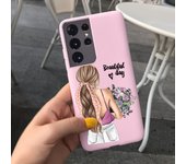 For Samsung S21 Ultra 5G Case Galaxy S21 Ultra With NFC Fashion Soft Liquid Silicone Phone Shell Samsung Galaxy S21 SM-G998B