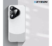 KEYSION PU Leather Case for Huawei Pura 70 Ultra P70 Pro+ Plastic Camera Protection Phone Cover for Huawei Mate 60 Pro 50 40 Pro