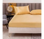 Sabanas Bajeras Ajustable Satin Suave Colores Sólidos Sabana a Satén para Colchón de 30cm de Altura, Cama 90/135/150/180