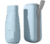 Mini Paraguas con Estuche, Paraguas de Viaje Paraguas Plegable Portátil Ligero a prueba de viento para Mujeres, Hombres y Niños