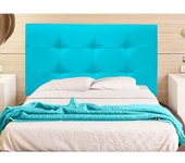 Cabecero Mod. Big Tennessee tapizado en Polipiel de Dormitorio Medidas cabecero de Cama niño, Juvenil y Matrimonio Cabezal, tapizado, Acolchado (105x70, Blanco)