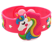 Pulseras de silicona con diseño de unicornio para niños y niñas, pulseras de goma de animales encantadores, juguetes de moda para niños y adultos, regalos de Navidad, 1 piezas