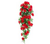 Flor artificial de la flor del falso de la flor Planta de la decoración de la red de rosas Cadena Hogar Boda Fiesta Telón de Fondo decoración de La