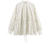 2025 Autumn New Style Casual Checkered Pilot-style Shirt Jacket