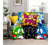 Bubble Bobble Cartoon Game Gamer 3D Blanket,Soft Throw Blanket for Home Bedroom Bed Sofa Picnic Travel Office Cover Blanket Kids
