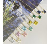 s Star direction niche design painted star pendant light luxury Cuic dopamine girl daily earrings
