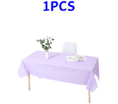 1pc Reusable Tablecloths 137x183cm BPA Free Plastic Dining Table Cover Cloth for Parties Picnic Camping Disposable Tablecloths