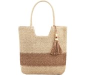 Straw Beach Bag, Summer Woven Tote Bag with Tassels Large Shoulder Handbag Straw Purses and Handbags for Women