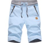 Pantalones casuales de verano de algodón puro, pantalones cortos deportivos de secado rápido para hombres, pantalones de