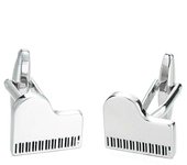 Men's high-quality punk music cufflinks, piano design, drums, saxophone, guitar, horn, hip-hop atmosphere fist button
