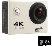 Action Camera Ultra HD 4K / 30fps WiFi 2.0" 140D Underwater Waterproof Cam Helmet Vedio Go Sport Pro