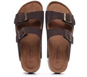 2024 Summer Men's Mule Clog Sandals Classic Two Buckle Cork Slippers Sandals
