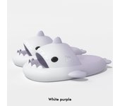 Explosión cambio gradual zapatillas de tiburón 4 cm fondo grueso paso en la mierda divertidas zapatillas geniales