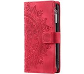 Funda con varias ranuras para tarjetas y cremallera para iPhone 14 Plus 13 Pro Max 12 mini 11 10 X XR XS 6 6S 7 8 Plus SE 2020 S