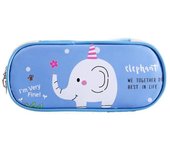 1~6PCS Kawaii Canvas Pencil Case for Boys Cartoon Bear Pencilcase Pen Case Bag Large Capacity Pencil Box Pouch Stationery