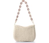 Shoulder Bag for Women Summer Straw Woven Beach Bag Small Straw Clutch Handbag Phone Wallet Purse