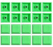 20 PBT DSA 1U Keys, Unrecorded Key Covers For Cherry Mx, Shipped Directly