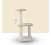Nuevo marco de escalada para gatos de sisal de tres pilares y tres capas, juguete para gatos auto-hi para moler garras, marco de escalada para gatos