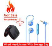 VAORLO Dynamic Surround Stereo 3.5MM Wired Earphones With MIC Noise Cancelling HiFi Bass In Ear Sleep Game Sport Music Earbuds