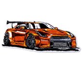 Racing Sports Car Shape Rug Home Decoration Absorbent Non-Slip Floor Mat Embroidered Plush Tufted Carpet Bathroom pet