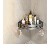 El estante de champú del baño pegajoso, el estante de almacenamiento del estante de la ducha, no necesita perforar