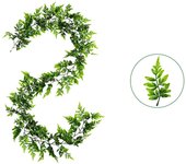Green Artificial Plant Vine DIY Accessories Plastic Wall Hanging Garland Ornament Photo Props Lifelike Leaves Rattan Gift
