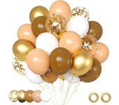 30PCs Mixed Colors Macaron Theme Balloons Pastel Rainbow Balloons Macaron Balloons Multi Color Balloons Party Decorations
