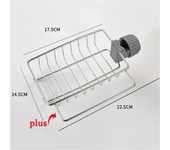 Escurridor de fregadero de acero inoxidable para cocina, soporte para grifo de almacenamiento de esponja, escurridor de jabón, toallero, organizador de estante, accesorios de cocina