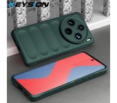 KEYSION Shockproof Case for VIVO X100 Pro 5G X90 Pro+ Plus Anti-skid Soft Silicone Phone Back Cover for iQOO 12 Pro 11 Z7 Z7X 5G