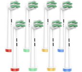 OddeKey Recambios Cepillos Compatible con Braun Oral B Niños, Infantil Cabezal para Pro Kids, Pro Junior Cepillo Electrico, Con Cerdas Extrasuaves, 3, 6 Años y Más, Blanco