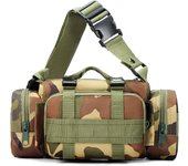 Bolso bandolera 3P de camuflaje para exteriores, bolso de mano estilo militar para aficionados al deporte, bolso táctico de un solo hombro, mochila para cámara