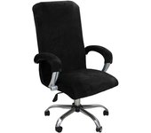 1Set Velvet Elastic Chair Cover Thickened Internet Cafe Cinema Armchair Case Office Staff Computer Swivel Seat Cover Removable
