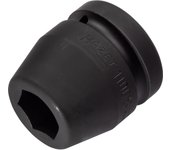 HAZET 1100S-24 Llave de vaso de impacto hexagonal: Cuadrado hueco 1 pulgada (25 mm) Perfil de hexágono exterior 24 mm