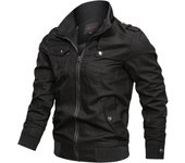 Men's Jacket Military Tactical Man Jackets Coat Zipper Cargo Jackets Stand Collar Outwear Cotton Windbreaker Tops 2022 New Brand