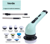Cepillo de Limpieza Eléctrico Inalámbrico Multifuncional 9-en-1 Rotativo de Mano con USB