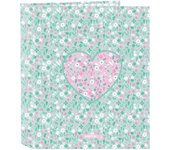 SAFTA  CARPETA CARTON FOLIO 4ANILLAS LOMO ANCHO SAFTA CUORE SAFTA CUORE 6x27x33 Cms.
