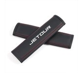 Car Seat Belt Leather Safety Belt Shoulder Covers Interior For Chery Jetour X70 X70SM X90 X95 DASHING i-DM T2 T3 Accessories