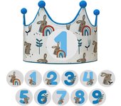 Corona de Cumpleaños Anak-Anak de 1-9 Años