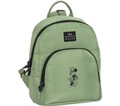 SAFTA - Mini mochila minnie mouse "mint shadow" 30x25 cm - Mini Mochila Hombreras ajustables y asa de mano ¡Ideal para llevar tus pertenencias con estilo! - Mini Mochila Alta Durabilidad y Máxima Resistencia