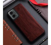 Case for Motorola G Power Stylus Play 2024 funda bamboo wood pattern Leather back cover for Moto Edge 50 pro x50 Ultra case capa
