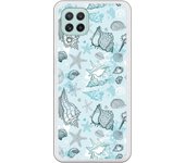 Funda compatible con Samsung Galaxy A22 4G - Patron conchas