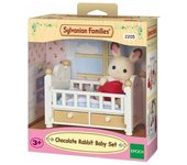 Set de bebé con cuna del conejo chocolate Sylvanian Families 5017 EPOCH