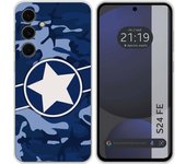 Tumundosmartphone Funda Silicona para Samsung Galaxy S24 FE 5G diseño Camuflaje 03 Dibujos