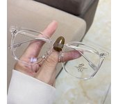 Ultralight Blue Blocking Glasses Girl Retro Green Frame Plain Glasses Blue Light Bezel Transparent Eyewear Glasses for Women