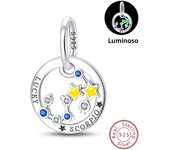 925 Silver Color Twelve Constellations Luminous Charms Beads Fit Pandora 925 Original Bracelets Fine DIY Birthday Jewelry Gifts