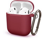 For Apple AirPods 1/2 generation cover Wireless bluetooth earphones Case For AirPods 2 1 Slilcone Cover Accessories With Keyring