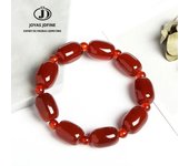 JD Natural Stone Colorful Green Peacock Agates Bracelet Women Elegant Drum Barrel Shape Jade Beads Bangles Jewelry Party Gifts