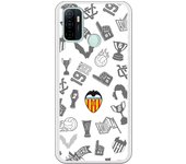 Funda original compatible con Oppo A53 - A53s - Valencia Stickers Gris Escudo Color
