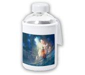 MERCHANDMANIA BIDON CRISTAL CON FUNDA SOFT SHELL one piece barco piraras mugiwara mar navegar tapon seguridad botella
